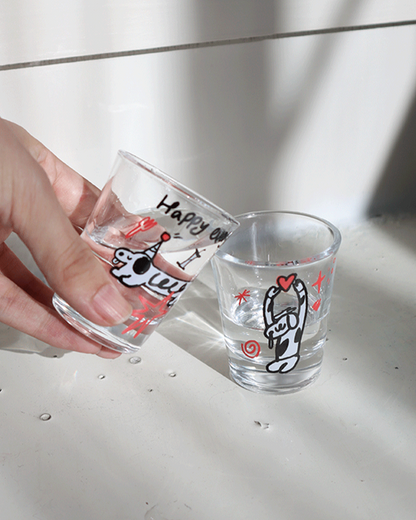 goodfornothing Dog Shot Glass Gift Set