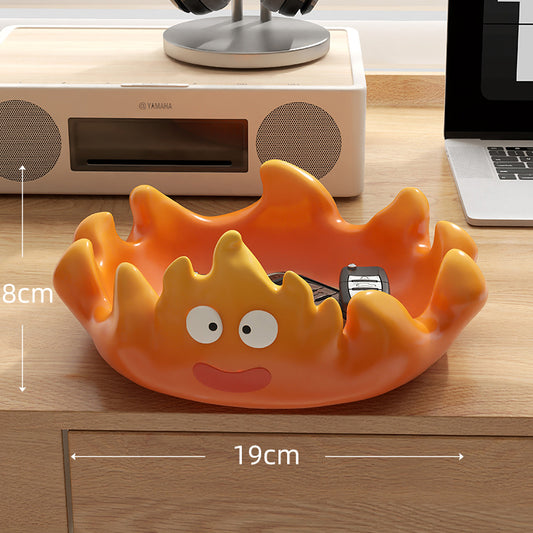 Cartoon Flame Storage Figurine