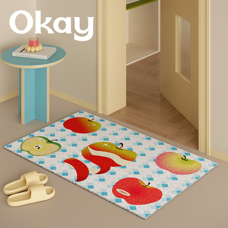 Retro Apple Welcome Mat