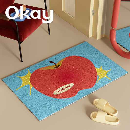 Retro Apple Welcome Mat