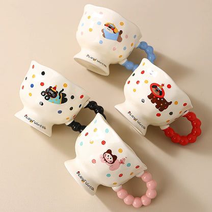 Polka Dot Puppy & Kitty Mug – Gift Box