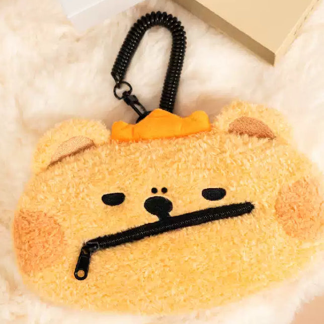 Fuzzy Bearbug Coin Pouch