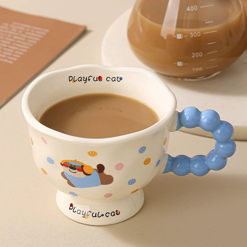 Polka Dot Puppy & Kitty Mug – Gift Box
