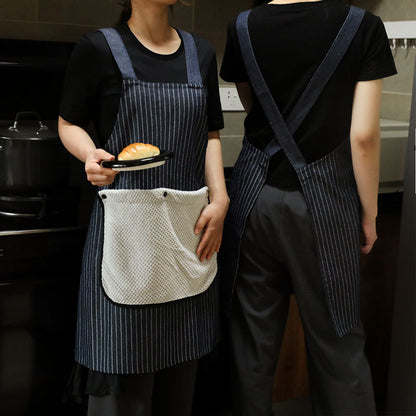 Modern Kitchen Apron with Built-in Hand Towel