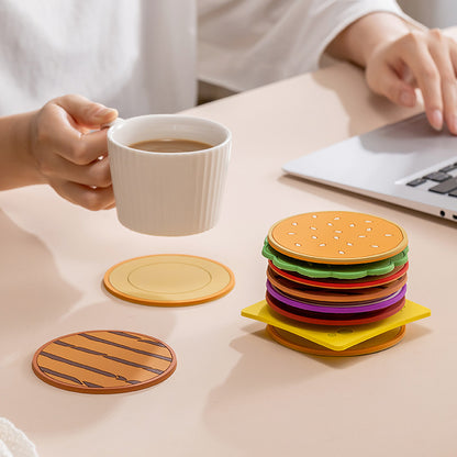 Burger Stack Coasters – 8-Piece