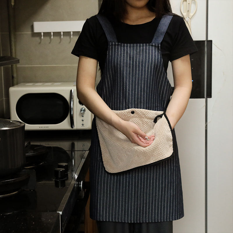 Modern Kitchen Apron with Built-in Hand Towel