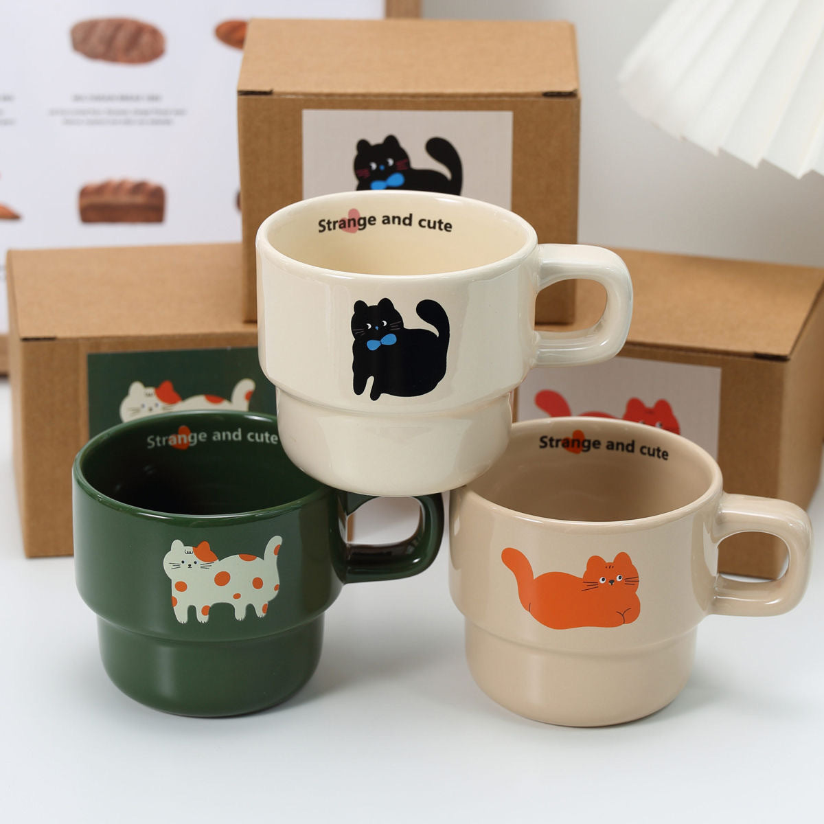 Japanese Cat Stack Cup