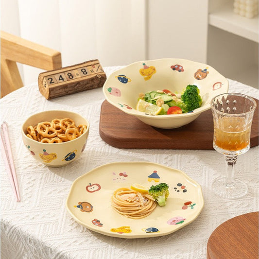 Animal Party Ceramic Dinnerware Set