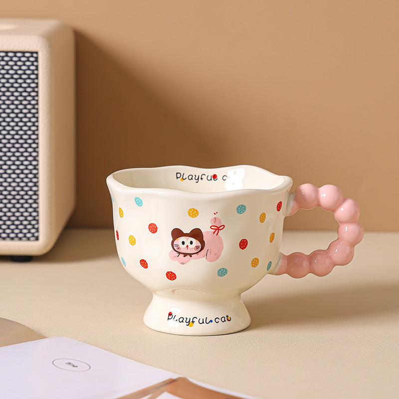 Polka Dot Puppy & Kitty Mug – Gift Box