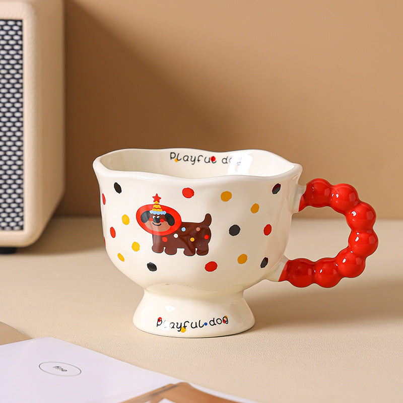 Polka Dot Puppy & Kitty Mug – Gift Box