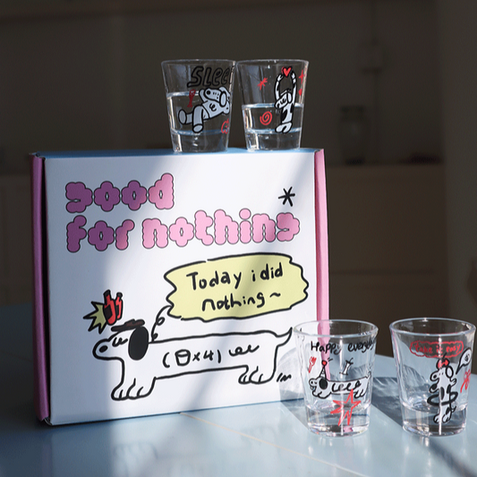 goodfornothing Dog Shot Glass Gift Set