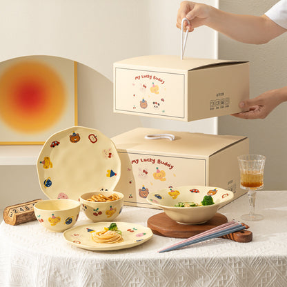 Animal Party Ceramic Dinnerware Set